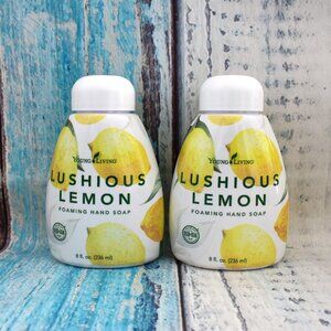 SET OF 2 - Young Living Lushious Lemon Foaming Hand Soaps 8 fl. oz. NEW/SEALED